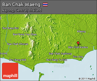Physical 3D Map of Ban Chak Waeng