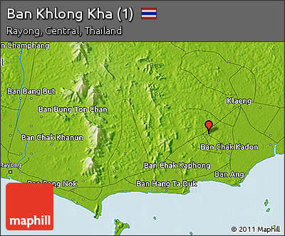 Physical 3D Map of Ban Khlong Kha (1)