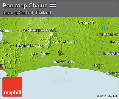Physical 3D Map of Ban Map Chalut