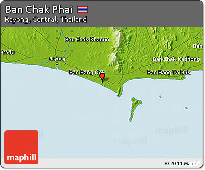 Physical 3D Map of Ban Chak Phai