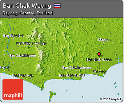 Physical 3D Map of Ban Chak Waeng