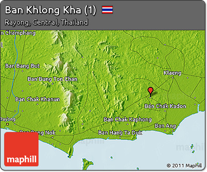 Physical 3D Map of Ban Khlong Kha (1)