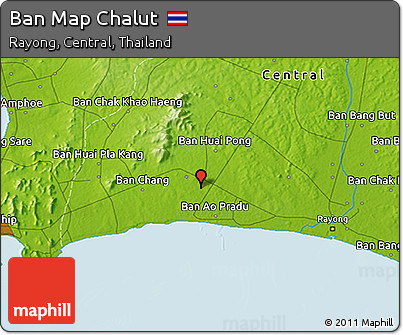 Physical 3D Map of Ban Map Chalut