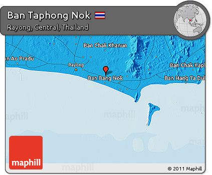 Political 3D Map of Ban Taphong Nok