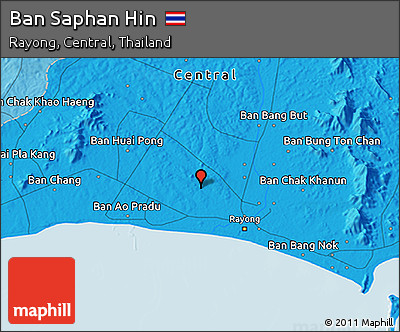 Political 3D Map of Ban Saphan Hin