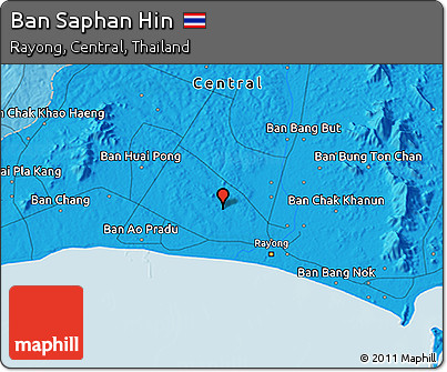 Political 3D Map of Ban Saphan Hin