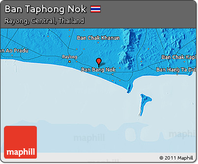 Political 3D Map of Ban Taphong Nok
