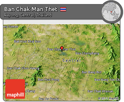 Satellite 3D Map of Ban Chak Man Thet