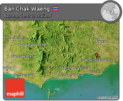 Satellite 3D Map of Ban Chak Waeng