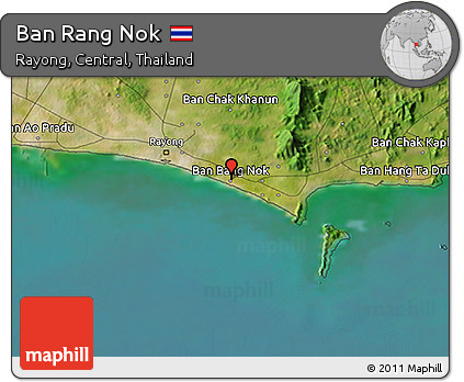 Satellite 3D Map of Ban Rang Nok