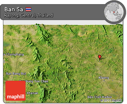 Satellite 3D Map of Ban Sa