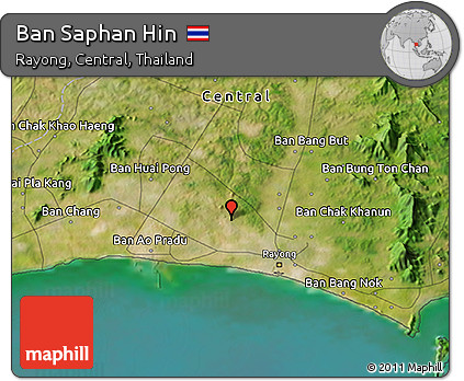 Satellite 3D Map of Ban Saphan Hin