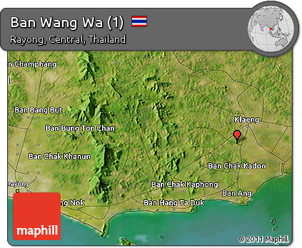 Satellite 3D Map of Ban Wang Wa (1)