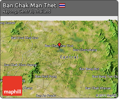 Satellite 3D Map of Ban Chak Man Thet