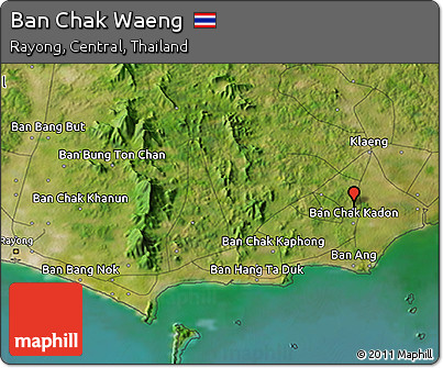 Satellite 3D Map of Ban Chak Waeng
