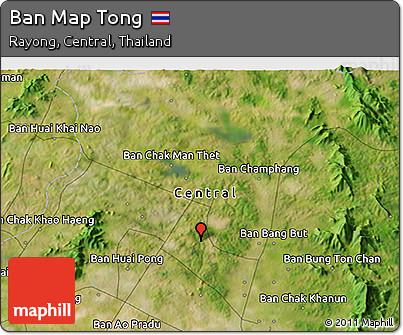 Satellite 3D Map of Ban Map Tong