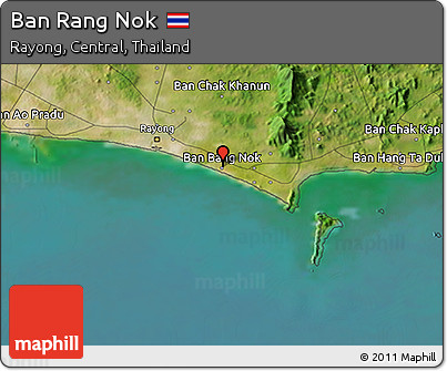 Satellite 3D Map of Ban Rang Nok