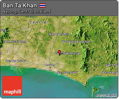 Satellite 3D Map of Ban Ta Khan