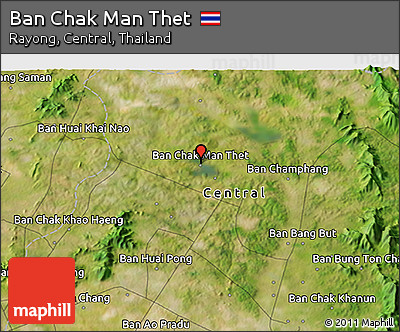 Satellite 3D Map of Ban Chak Man Thet