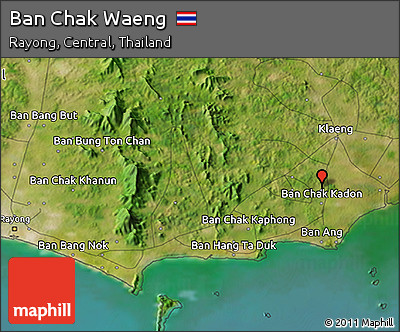 Satellite 3D Map of Ban Chak Waeng