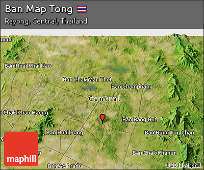 Satellite 3D Map of Ban Map Tong