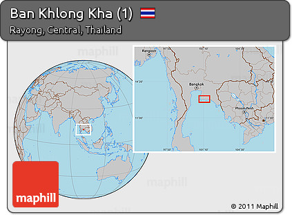 Gray Location Map of Ban Khlong Kha (1)
