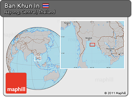 Gray Location Map of Ban Khun In