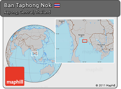 Gray Location Map of Ban Taphong Nok