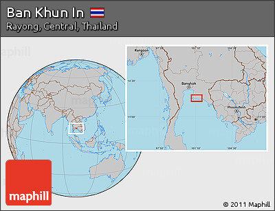 Gray Location Map of Ban Khun In