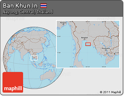 Gray Location Map of Ban Khun In