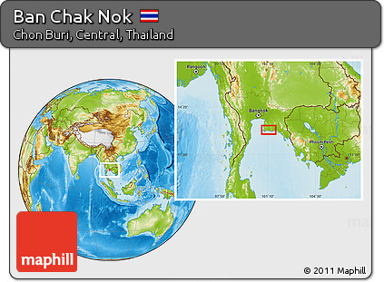 Physical Location Map of Ban Chak Nok
