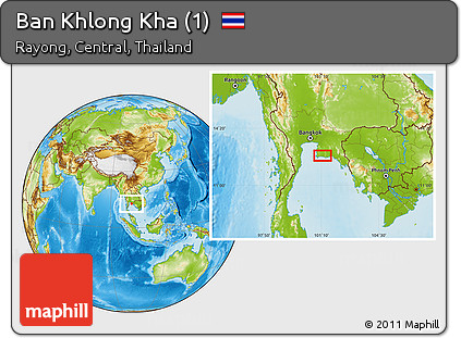 Physical Location Map of Ban Khlong Kha (1)
