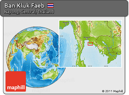 Physical Location Map of Ban Kluk Faeb