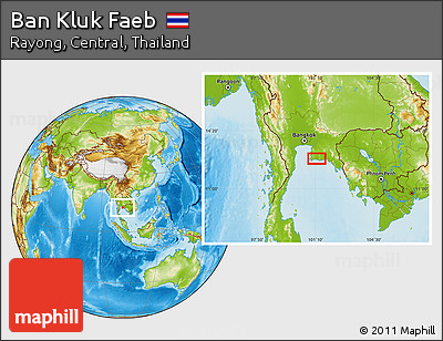 Physical Location Map of Ban Kluk Faeb