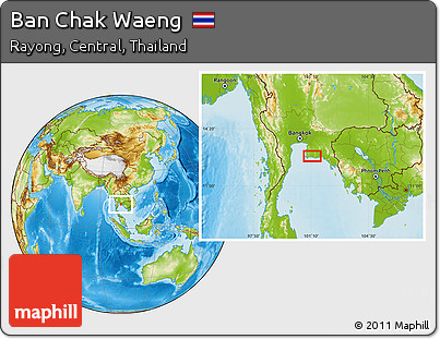 Physical Location Map of Ban Chak Waeng