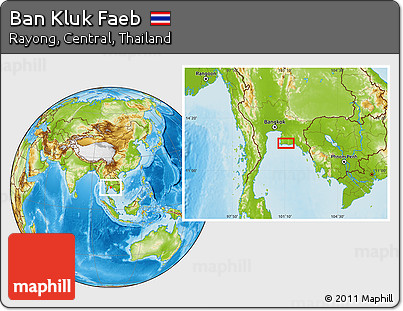 Physical Location Map of Ban Kluk Faeb