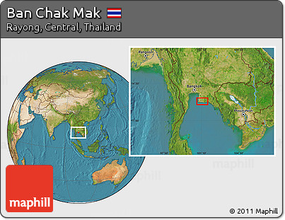 Satellite Location Map of Ban Chak Mak
