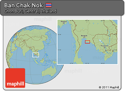 Savanna Style Location Map of Ban Chak Nok