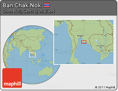 Savanna Style Location Map of Ban Chak Nok