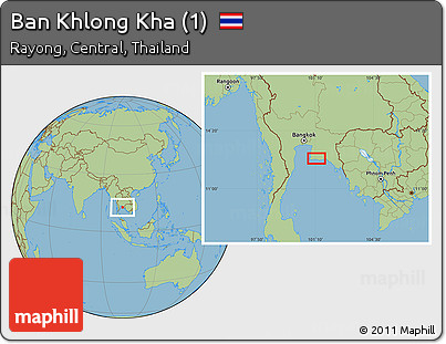 Savanna Style Location Map of Ban Khlong Kha (1)
