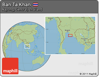 Savanna Style Location Map of Ban Ta Khan