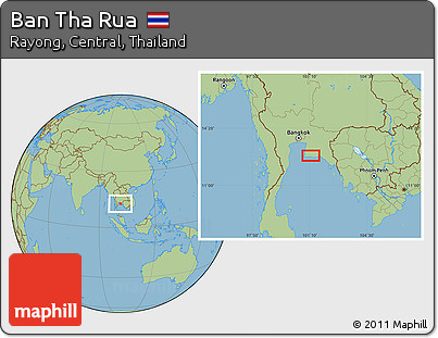 Savanna Style Location Map of Ban Tha Rua