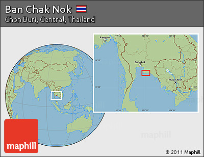 Savanna Style Location Map of Ban Chak Nok