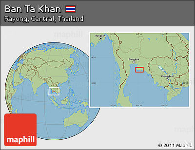 Savanna Style Location Map of Ban Ta Khan