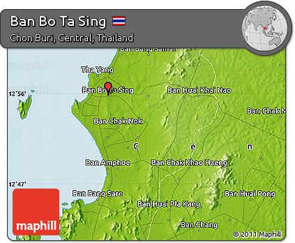 Physical Map of Ban Bo Ta Sing