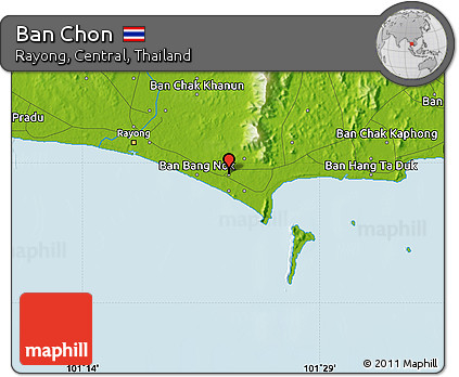 Physical Map of Ban Chon