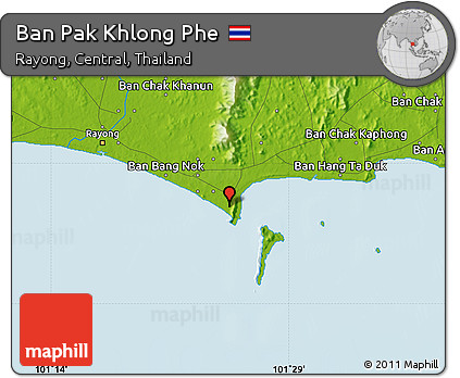 Physical Map of Ban Pak Khlong Phe
