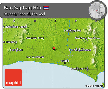 Physical Map of Ban Saphan Hin