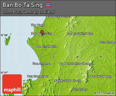 Physical Map of Ban Bo Ta Sing