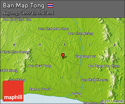 Physical Map of Ban Map Tong